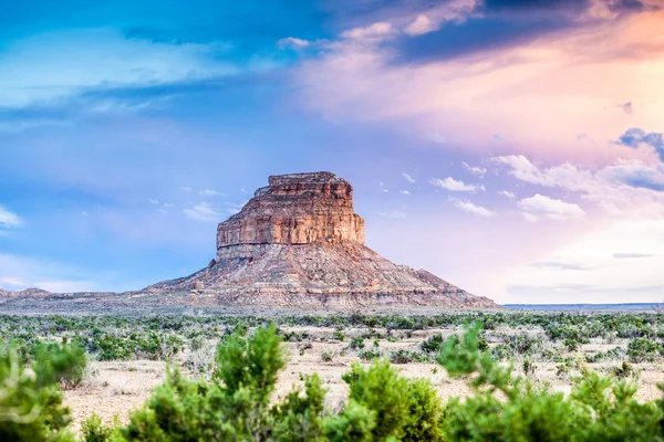 Chaco kültür Milli Tarih Parkı, yeni Meksika Fajada Butte — Stok fotoğraf