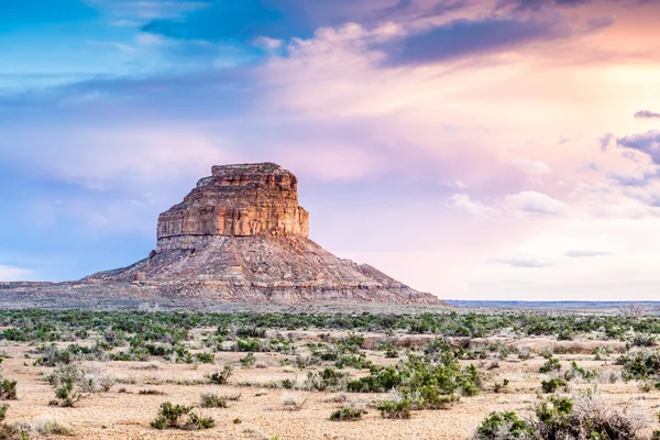 Fajada Butte im historischen Nationalpark der Chaokultur, Neumexiko lizenzfreie Stockfotos