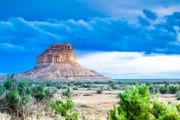 Fajada Butte dans le parc historique national de la Culture du Chaco, Nouveau-Mexique Photos De Stock Libres De Droits