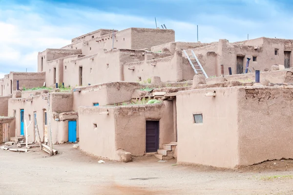 Taos Pueblo is example of a Pueblo Indians  architecture Stock Image