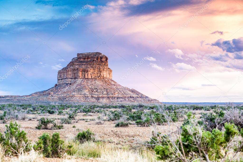 Fajada Butte in Chaco Culture National Historical Park, New Mexi