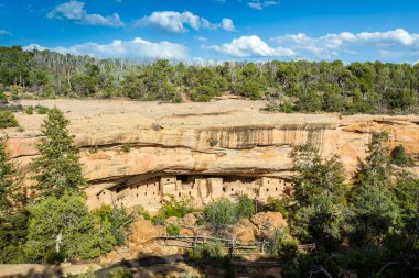 Mesa Verde Milli Parklar, Co, ABD'de uçurum konutlar