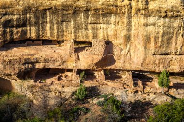 Mesa Verde Milli Parklar, Co, ABD'de uçurum konutlar