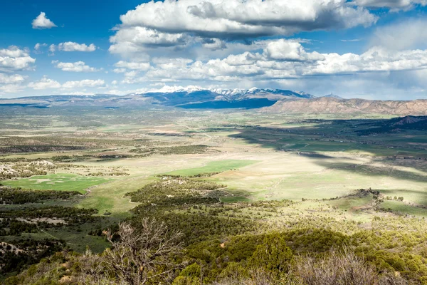 Panorama de montanhas do Parque Nacional Mesa Verde, Colorado — Fotografia de Stock