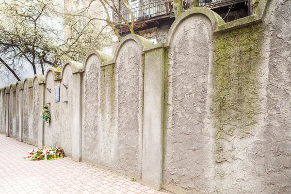 Jewish Ghetto Wall, Krakow, Poland — Stock Photo, Image