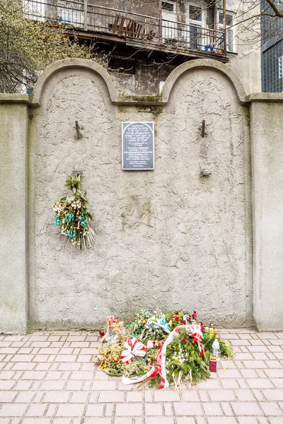 ユダヤ人のゲットーの壁、クラクフ、ポーランド — ストック写真