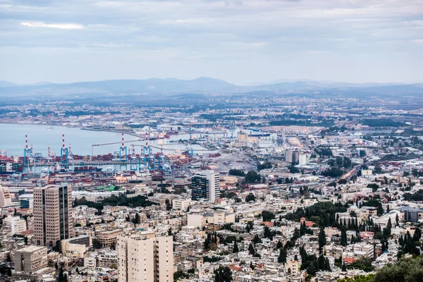 Panorama Haifa, Izrael — Stock Fotó