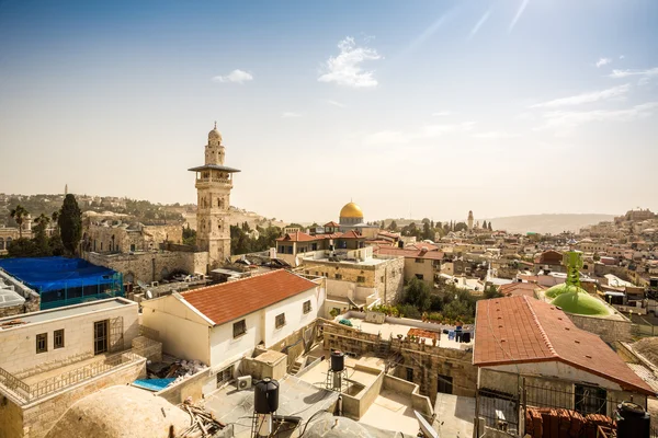 以色列耶路撒冷市中心全景图 — 图库照片