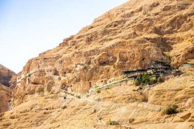 Mount Temptation Jericho - nerede İsa geçici yer yanında