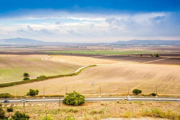 Jezreel Valley - lugar de muitos eventos históricos, Israel . — Fotografia de Stock