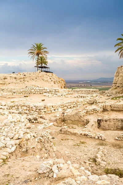 Tel Megiddo National Park, Jezreel Valley, Israel — Stock Photo, Image