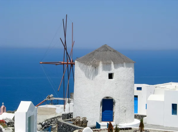 Santorini windmill — Stock Photo, Image