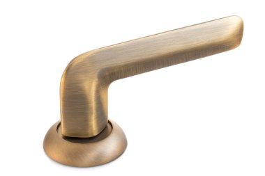 beyaz zemin üzerine kapı kolu.