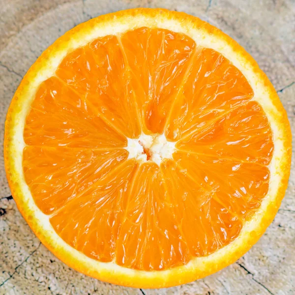 Egy Darab Narancs Édes Savanyú Lédús Péppel Magokkal Közelről Vitamin — Stock Fotó