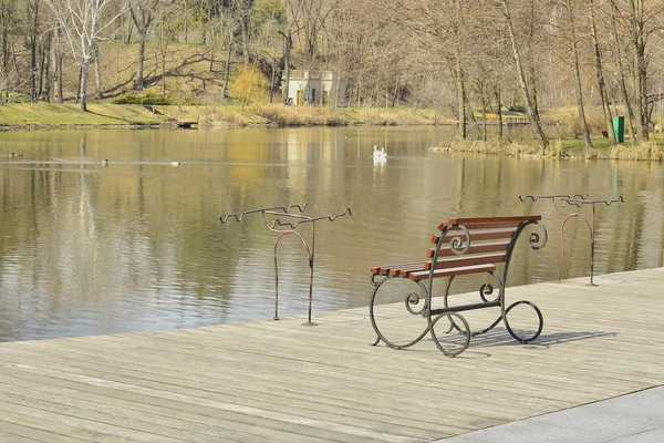 景色公園の美しい湖の景色 — ストック写真