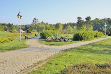 Güzel bahar Parkı sokakta
