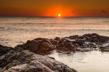 Denizde şafak vakti.