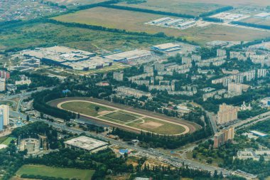 Kiev - uçaktan görünümüne yarış pisti.