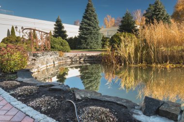 Ayrıntı sonbahar Gölü.