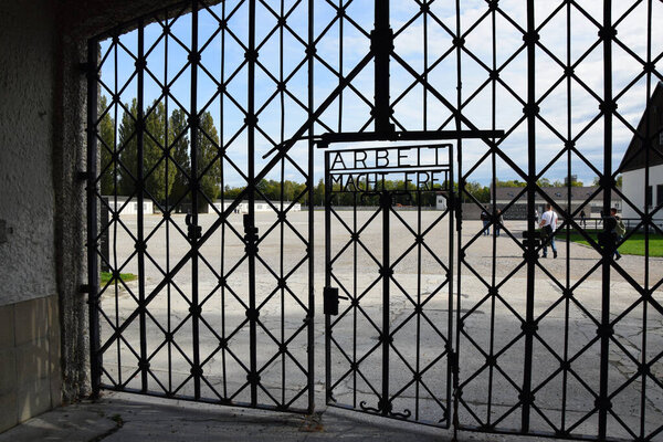 Arbeit macht frei - Entrance Gate to the Nazi Concentration Camp in Dachau