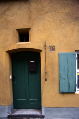 Augsburg, Bavyera, Almanya 'daki Fuggerei - En Eski Sosyal Konut Kompleksi