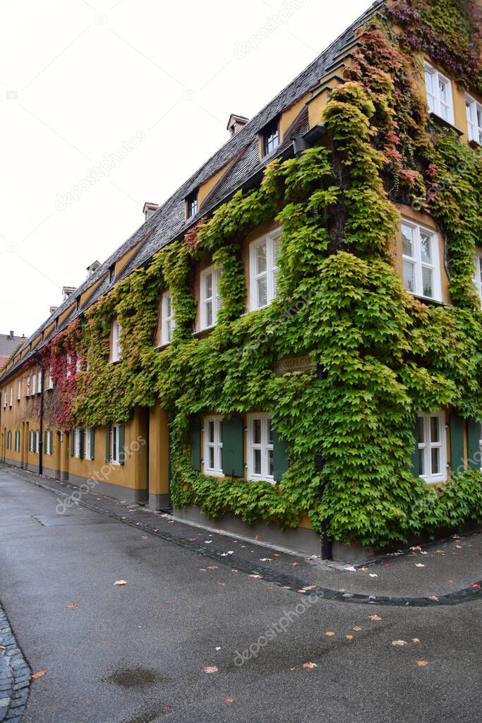 The Fuggerei in Augsburg, Bavaria, Germany - Oldest Social Housing Complex