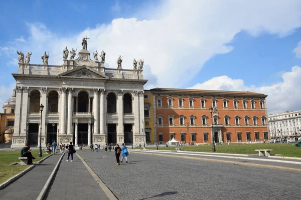 Basilica San Giovanni Laterano Bazylika Jana Lateranie Rzymie Włochy — Zdjęcie stockowe