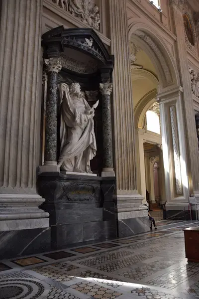 Внутрішня Частина Стопа John Basilica Basilica San Giovanni Laterano Rome — стокове фото