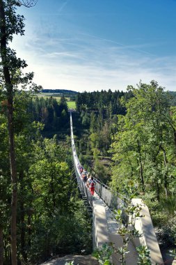 Geierlay - Batı Almanya 'da Askı Köprüsü