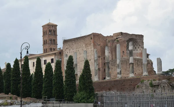 Forum Romanum Forum Romanum Rzymie Włochy — Zdjęcie stockowe