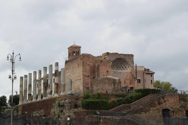 Forum Romanum Foro Romano Nella Città Roma — Foto Stock