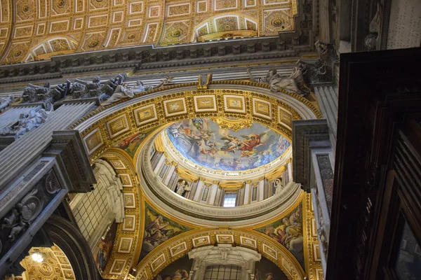 Dentro Basílica San Pedro Ciudad Roma Italia — Foto de Stock