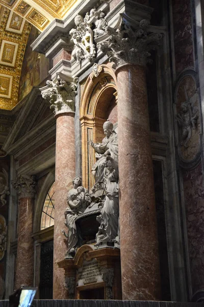 Dentro Basílica San Pedro Ciudad Roma Italia —  Fotos de Stock