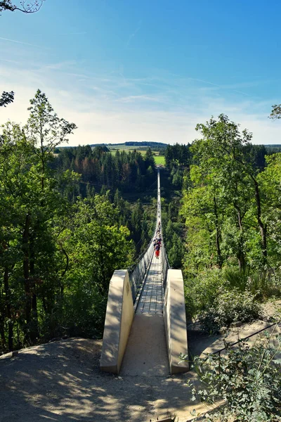 Geierlay Puente Colgante Alemania Occidental — Foto de Stock