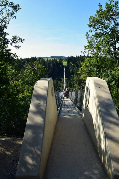 Geierlay Puente Colgante Alemania Occidental — Foto de Stock