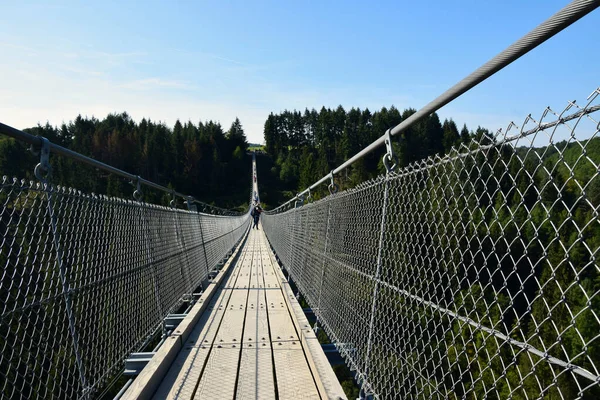 Geierlay Γέφυρα Ανάρτησης Στη Δυτική Γερμανία — Φωτογραφία Αρχείου