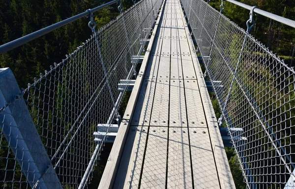 Geierlay Γέφυρα Ανάρτησης Στη Δυτική Γερμανία — Φωτογραφία Αρχείου