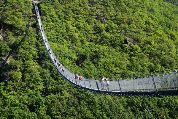 Geierlay Hängebrücke Westdeutschland — Stockfoto