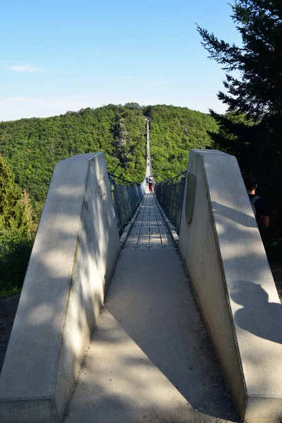 Geierlay Puente Colgante Alemania Occidental —  Fotos de Stock