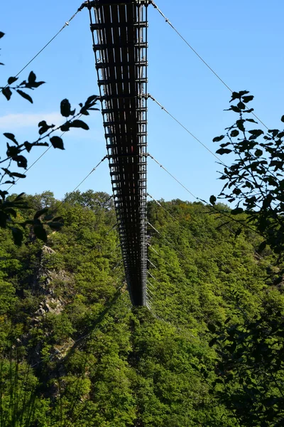 Geierlay Γέφυρα Ανάρτησης Στη Δυτική Γερμανία — Φωτογραφία Αρχείου