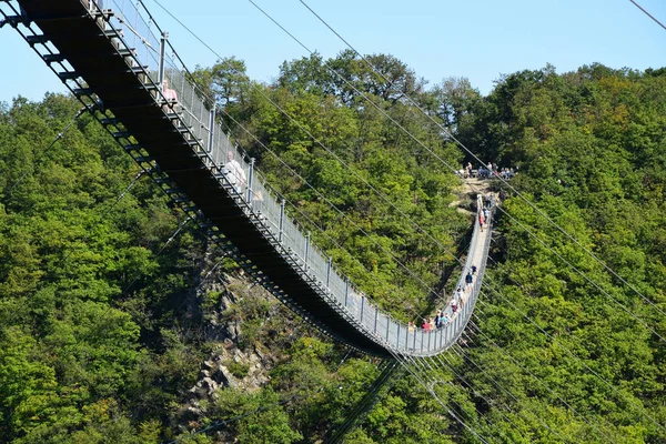 Geierlay Hängebrücke Westdeutschland — Stockfoto