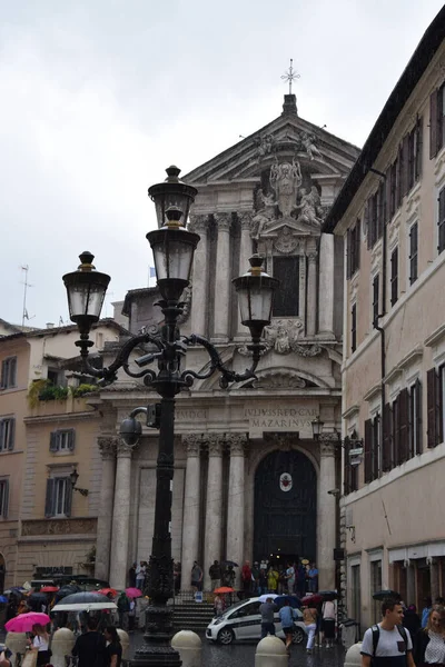 Santi Vincenzo Anastasio Fontana Trevi Talya Daki Trevi Çeşmesi Yakınlarındaki — Stok fotoğraf