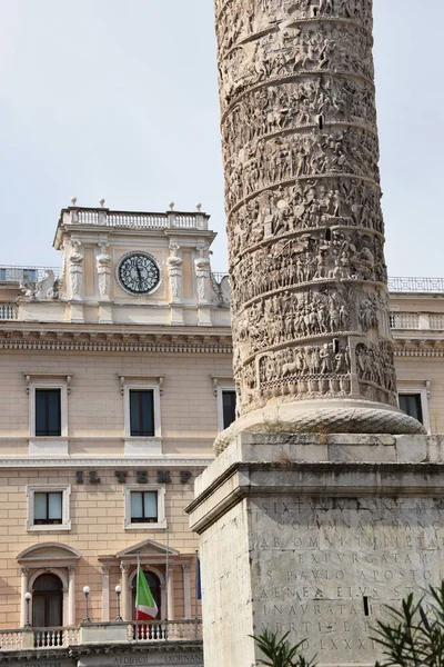 Колона Марка Аврелія Римі Італія — стокове фото
