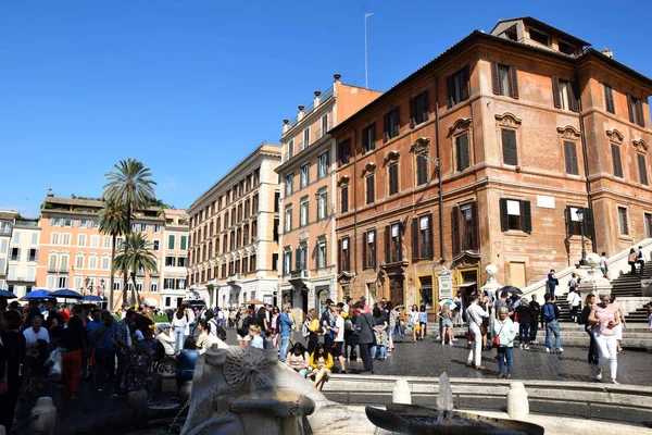 Spanish Steps Chiesa Trinita Dei Monti City Rome Italy — стокове фото