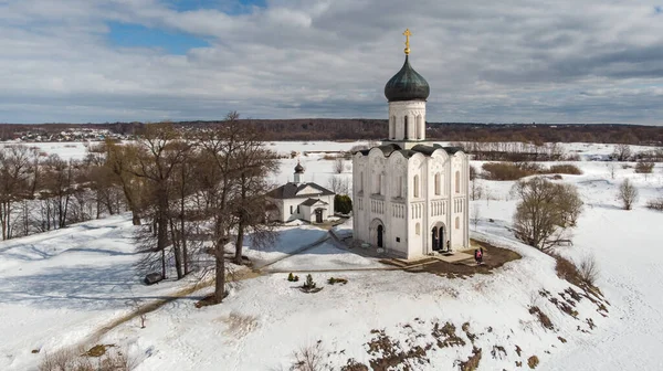 Vladimir Kościół Wstawiennictwa Nerl — Zdjęcie stockowe