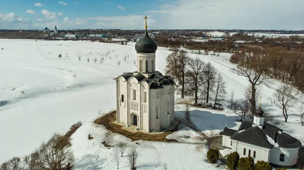 Vladimir Kościół Wstawiennictwa Nerl — Zdjęcie stockowe