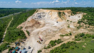 Amur bölgesinde kum ocakları