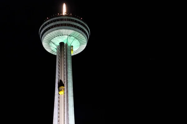 Niagara Falls Ontario Canada August 2019 Skylon Tower Illuminated Night — Stock Photo, Image