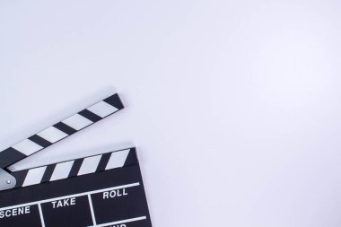 Sinema alkışları beyaz arka plan. Metin için boşluk