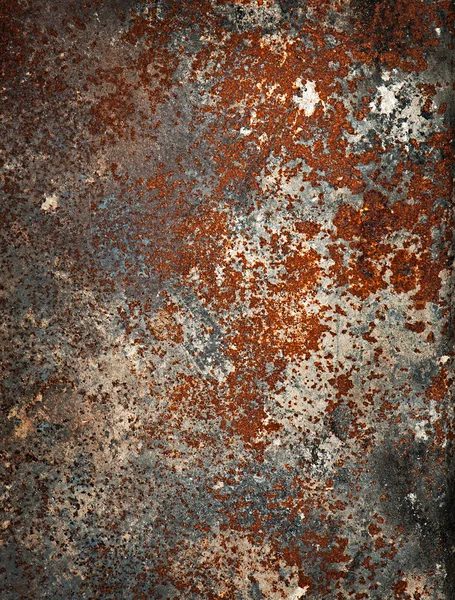Kovový povrch s korozi. grunge textura. — Stock fotografie
